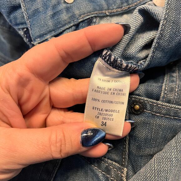 G by Guess Straight Leg Rolland Low Bootcut Jeans Size 34 - Picture 7 of 13